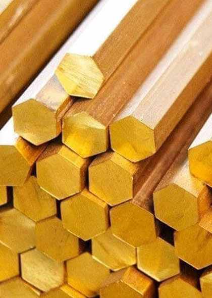 Brass Bars Hex Bar