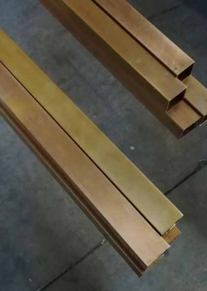 Brass Square Pipes